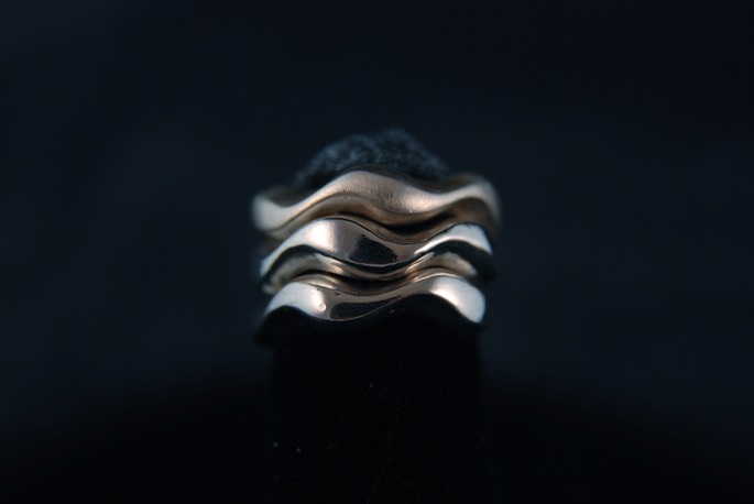Stackable Wave Rings